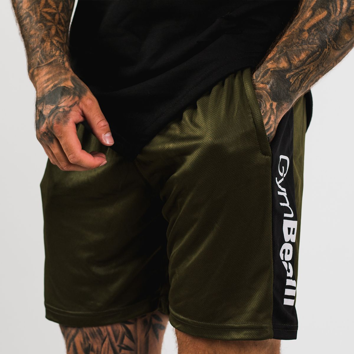 Šortky Vertical Military Green - GymBeam