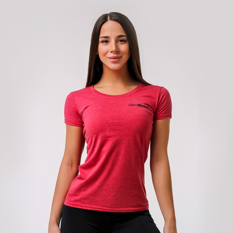 Dámské tričko Basic Vintage Red - GymBeam