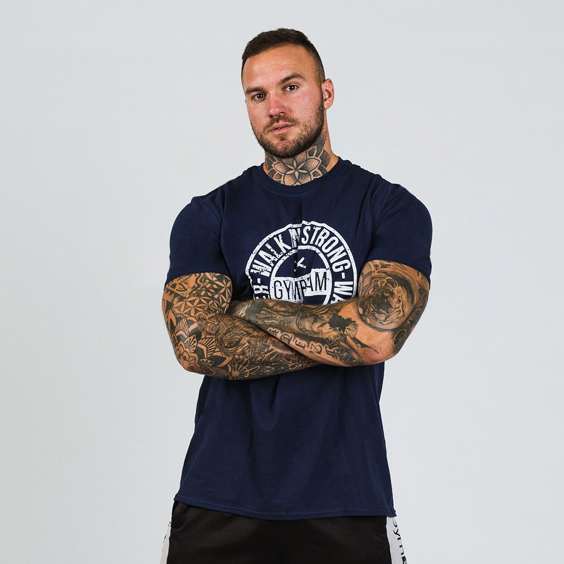Tričko Walk In Strong Navy - GymBeam